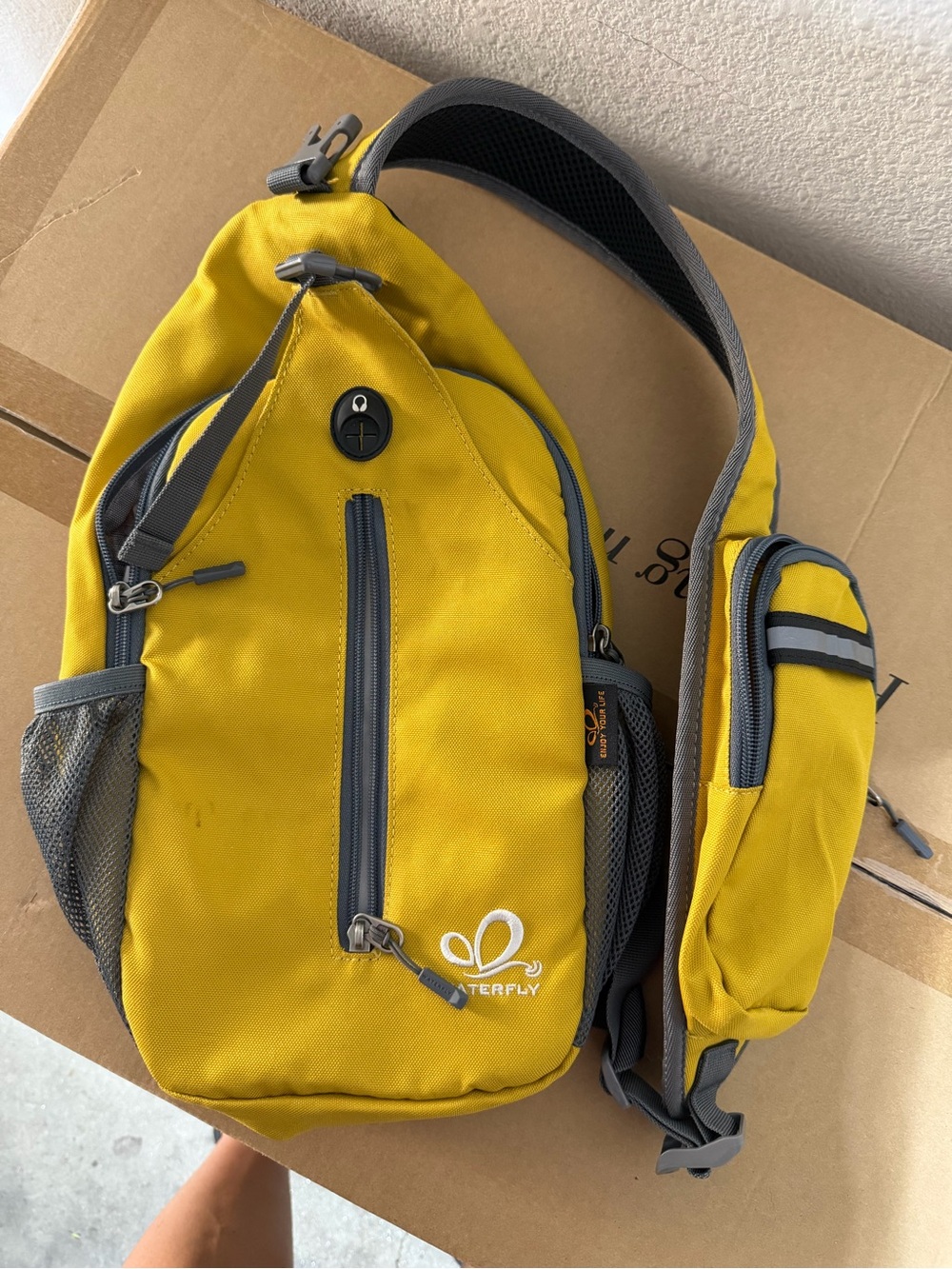 Yellow Crossbody Sling Bag